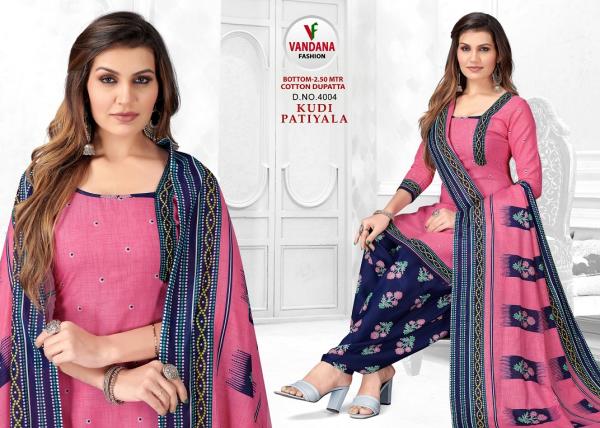 Vandana Kudi Patiyala Vol-4 indo Cotton Designer Exclusive Print Dress Material